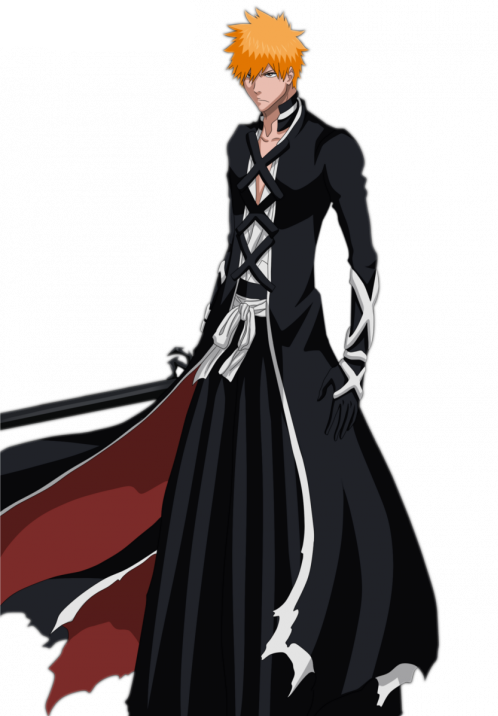 Ichigo Kurosaki 189 - Bleach Ichigo Kurosaki Bankai (498x716), Png Download