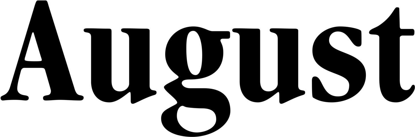 August Logo (1458x487), Png Download