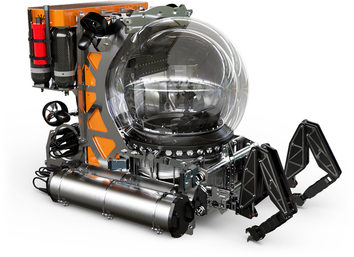 Triton 3300/1 Md - Mini Triton Submarine (700x502), Png Download