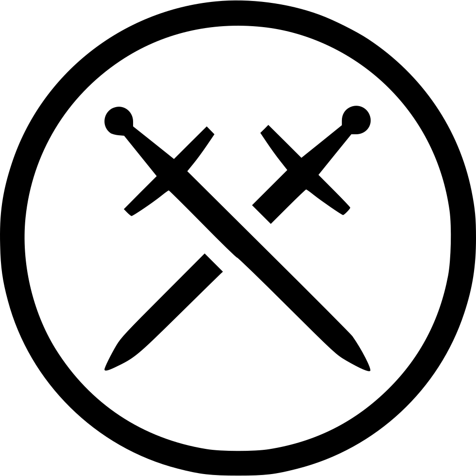Sword Blade Round Knight (980x982), Png Download