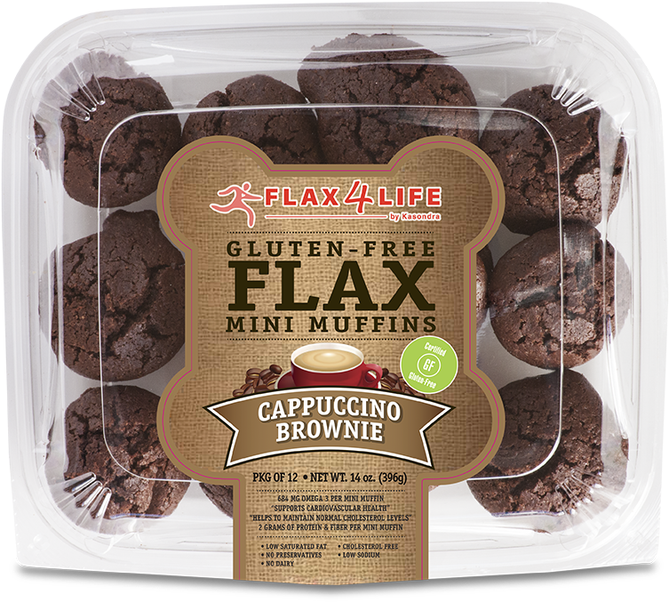 Cappuccino Brownies - Flax 4 Life Chocolate Brownie (800x689), Png Download