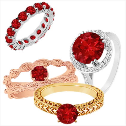 Ruby Fashion Ring - Fine Jewelry Vault Ubunr81381p14r Beautiful Ruby Mother (422x422), Png Download