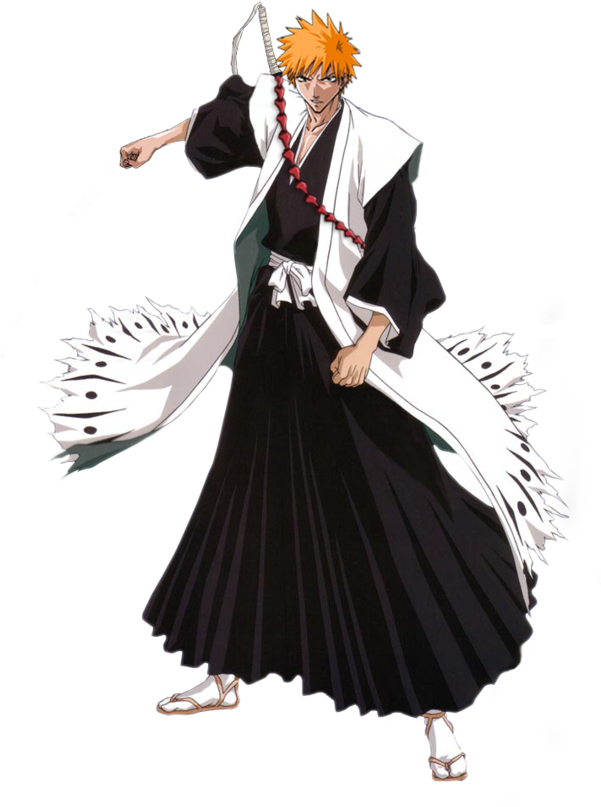 She Develops An Attachment To Ichigo Kurosaki And Starts - Kenpachi Zaraki (600x845), Png Download