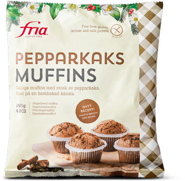 Fria Gingerbread Muffins - Fria+brod+ab Fria Apple Muffins (411x411), Png Download