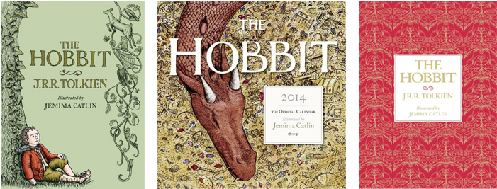 The Hobbit By J R R Tolkien Illustrated By Jemima Catlin - Jemima Catlin Hobbit Illustrations (760x284), Png Download
