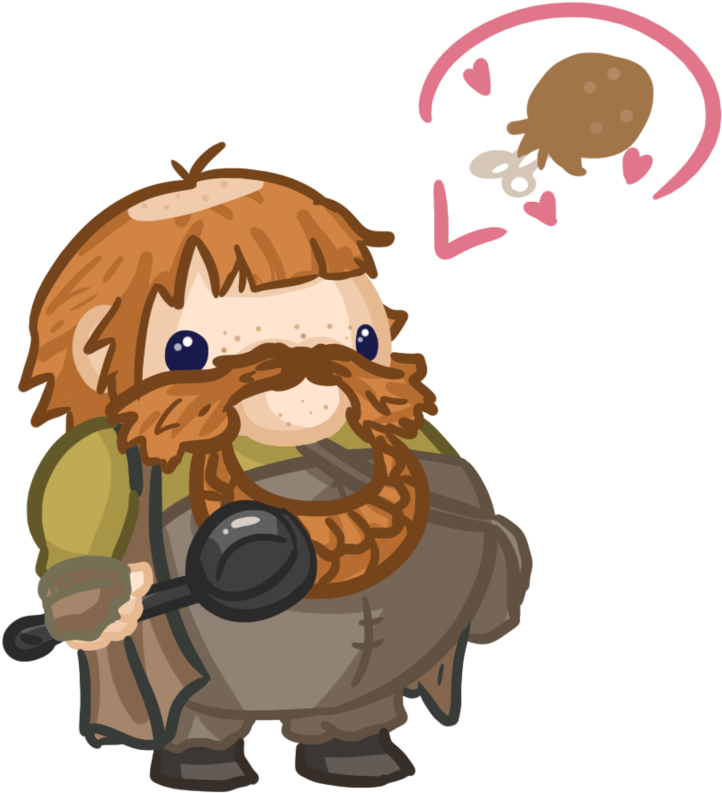 Hobbit Clipart Hobbit Hole - Chibi Dwarf (900x900), Png Download