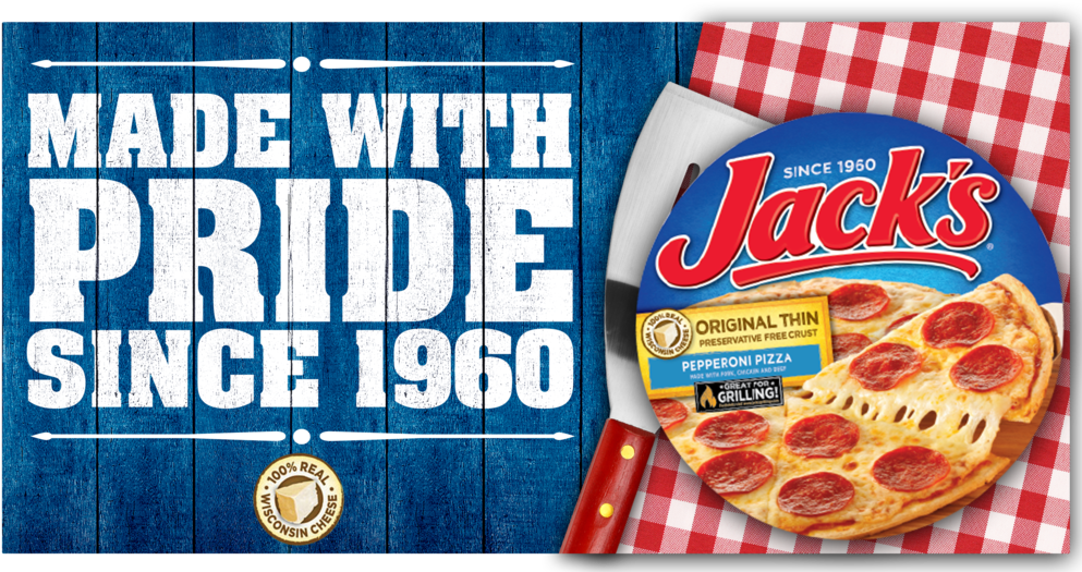 When You Take Home A Jack's Grilling Pizza, You're - Jack's Original Thin Crust Pepperoni Pizza - 15.4 Oz (1000x833), Png Download