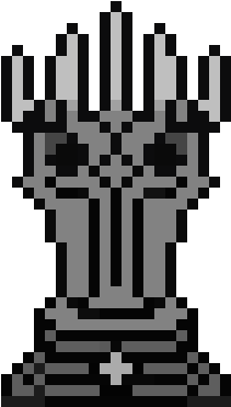 Sauron, The Hobbit - Lord Of The Rings Piexl Art (430x380), Png Download