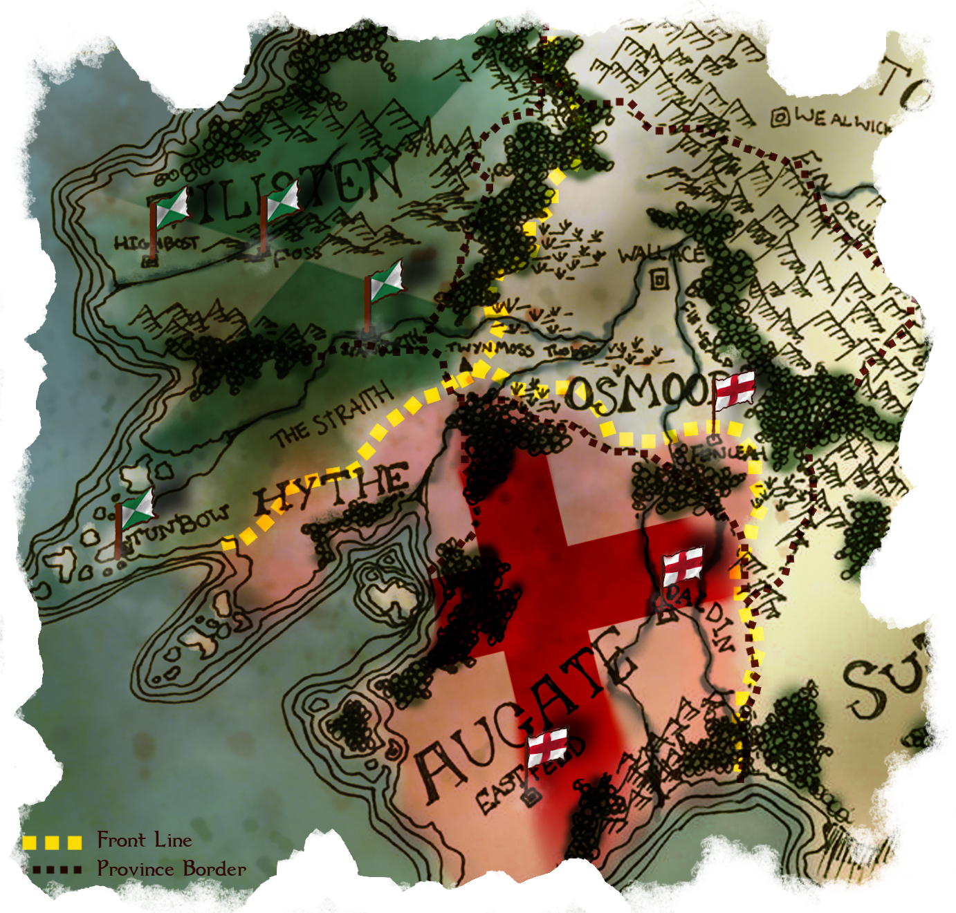 Borders - Atlas (1382x1321), Png Download