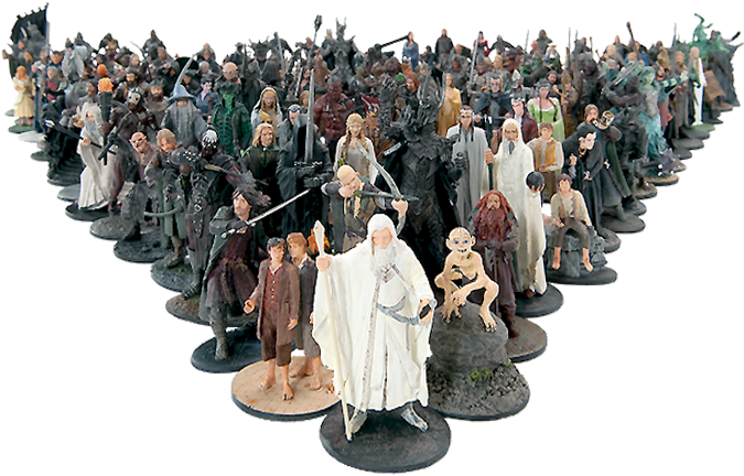 Lord Of The Rings Figurine Collection - Lord Of The Rings Figurines (680x500), Png Download