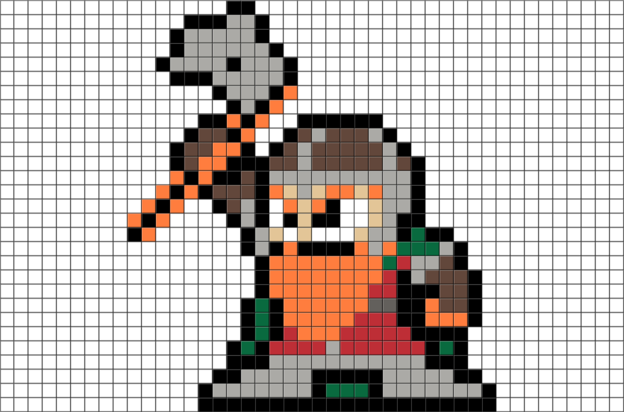 Lord Of The Rings Pixel Art (880x581), Png Download