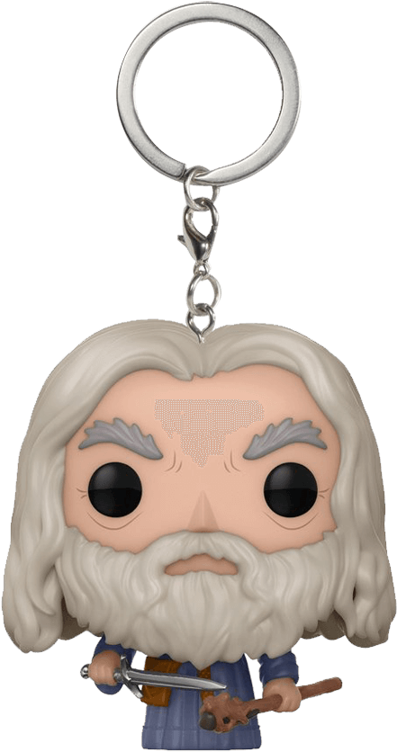 Lotr Gandalf Pop Keychain - Lord Of The Rings Gandalf Pocket Pop! Vinyl Keychain (850x850), Png Download