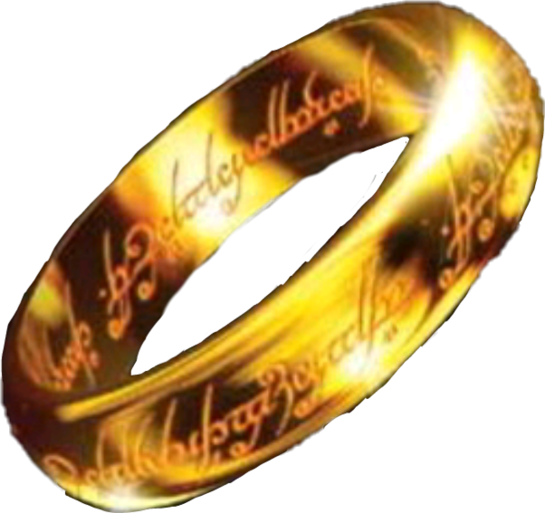 Lotr Lotr Changed My Life Hobbit Ring - Lord Of The Rings - Authentic Ring With Certificate (602x567), Png Download