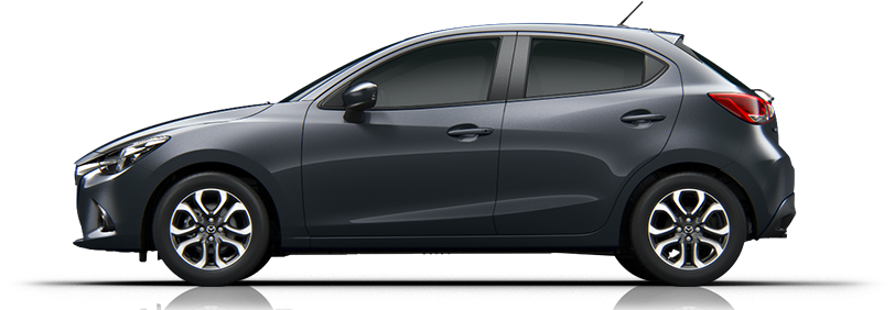Car 05 Snowflake White Pearl - Mazda 2 2016 Grey (902x300), Png Download