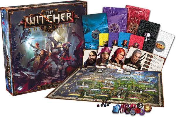 The Witcher Components - Fantasy Flight Games Va90 The Witcher Adventure Game (600x401), Png Download