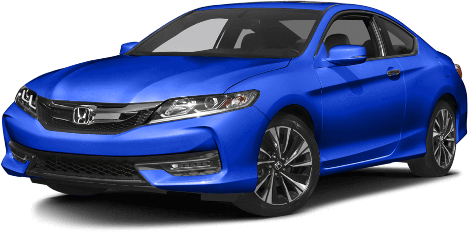 The 2017 Honda Accord Coupe Ex-l V6 - 2017 Accord V6 Coupe Blue (1000x500), Png Download