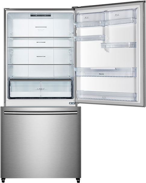 Ft Bottom Freezer Refrigerator - Refrigerator (519x804), Png Download