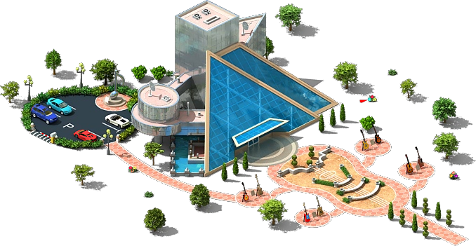 Rock'n'roll Hall Of Fame L2 - Playground (678x351), Png Download