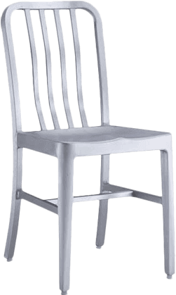 Luis Patio Chair - Alex Land Modern Stainless Steel Dining Chair - Indoor (648x432), Png Download