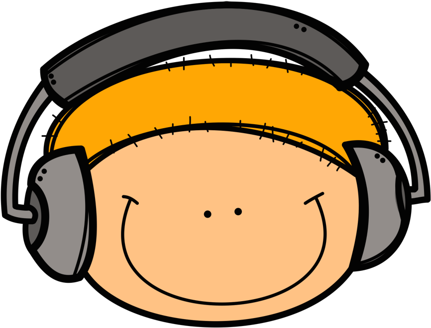 Boy With Headphones 1 - Clip Art (981x731), Png Download