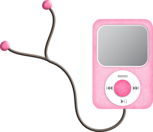 Mp3 Media Music Player Vector Royalty Free Cliparts, - Ipod And Headphones Clipart (500x431), Png Download