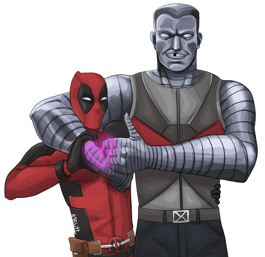 Png - Deadpool Colossus Fan Art (894x894), Png Download