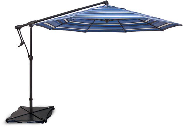 Our Product Lines Include Wicker, Aluminum, Cast Aluminum, - Treasure Garden 10ft Cantilever Umbrella Ag22 (700x487), Png Download
