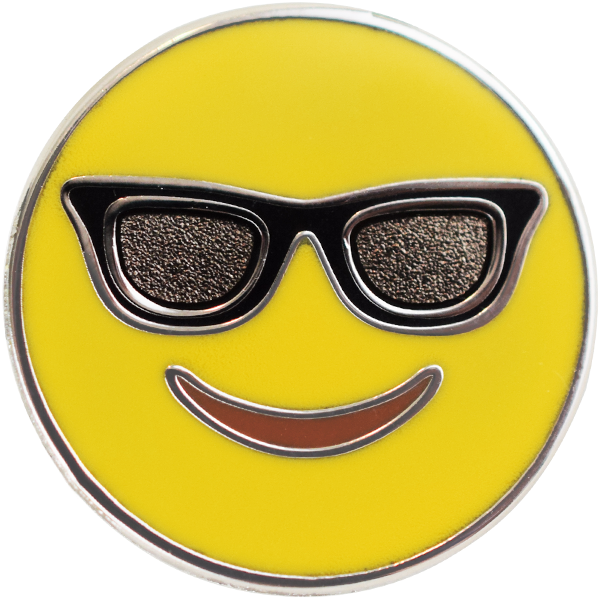 Sunglasses Emoji Pin - Пнг Эмоджи Крутой (710x710), Png Download