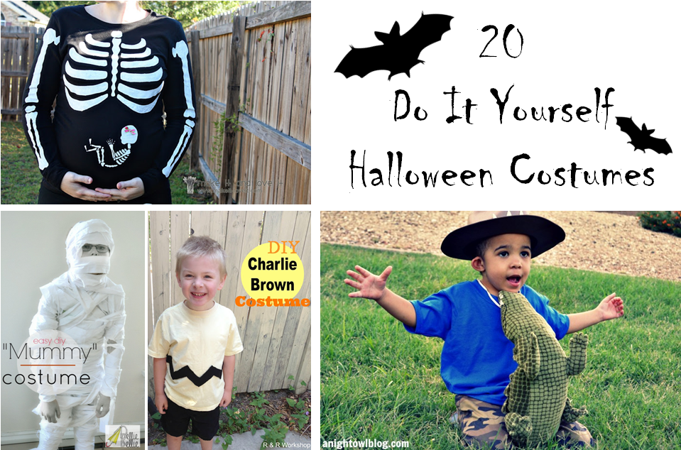 Halloween Costume Collage - Easy Diy Halloween Costume Boys (970x642), Png Download