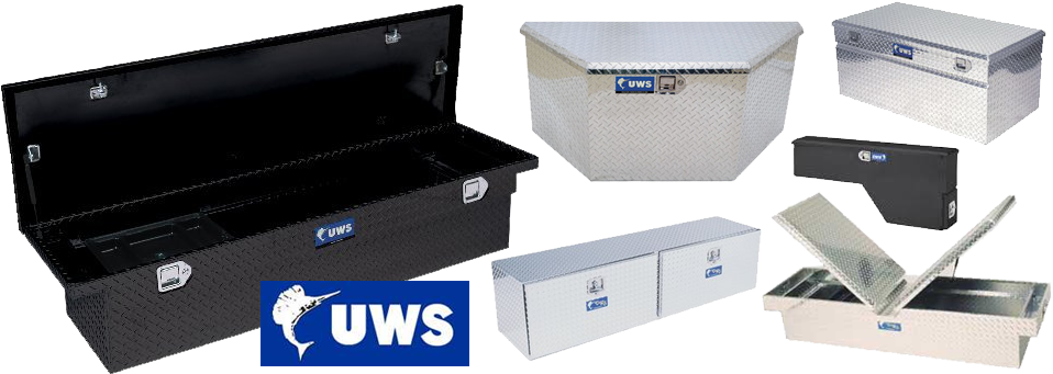 Uws Toolbox Lubbock Tx - Uws Tbv-34-lp-blk - 34 In. Aluminum Trailer Chest Box (960x347), Png Download