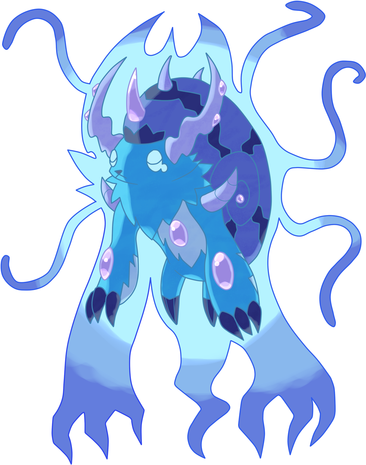 The 7 Sins Legendary Pokemon - Seven Sins Legendary Fakemon (1325x1580), Png Download