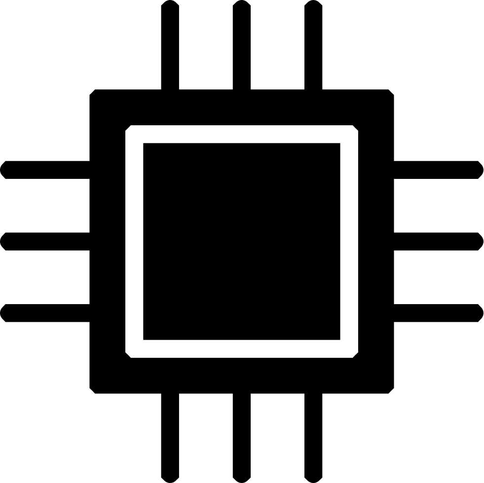Cpu Processor Chip Comments - Target Png (981x980), Png Download