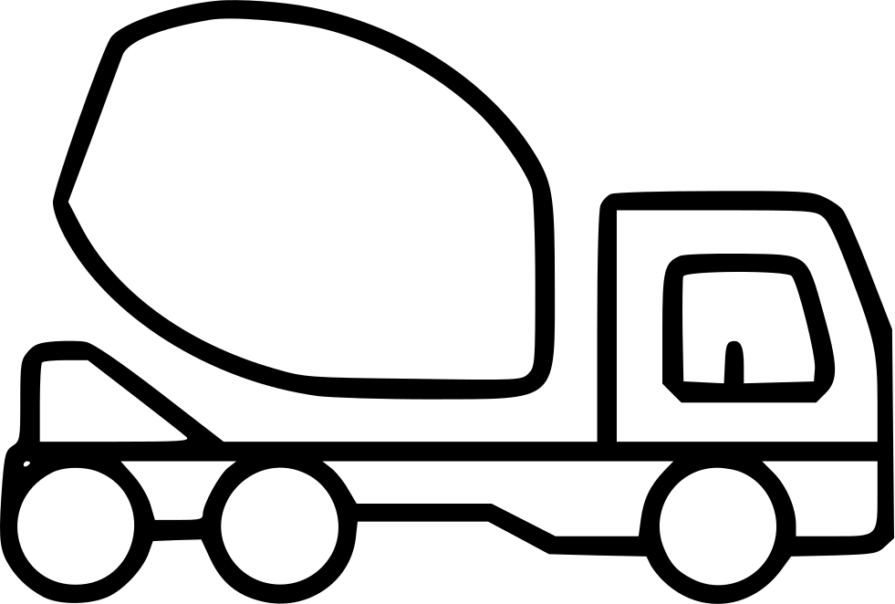 Concrete Mixer Truck Heavy Machinery Construction Comments - Concrete Mixer (981x662), Png Download