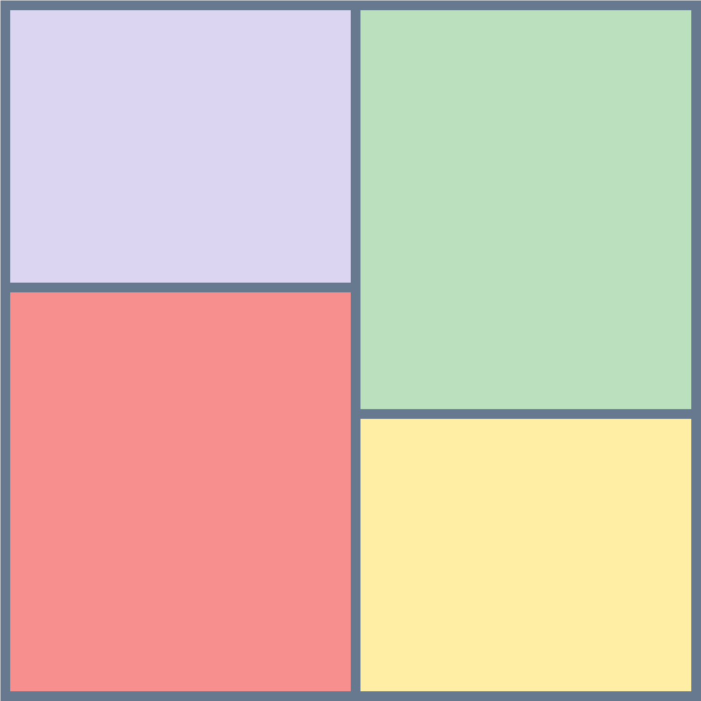 The Icon Is A Square Composed Of Four Separate Sized - Коллаж Пнг (1600x1600), Png Download