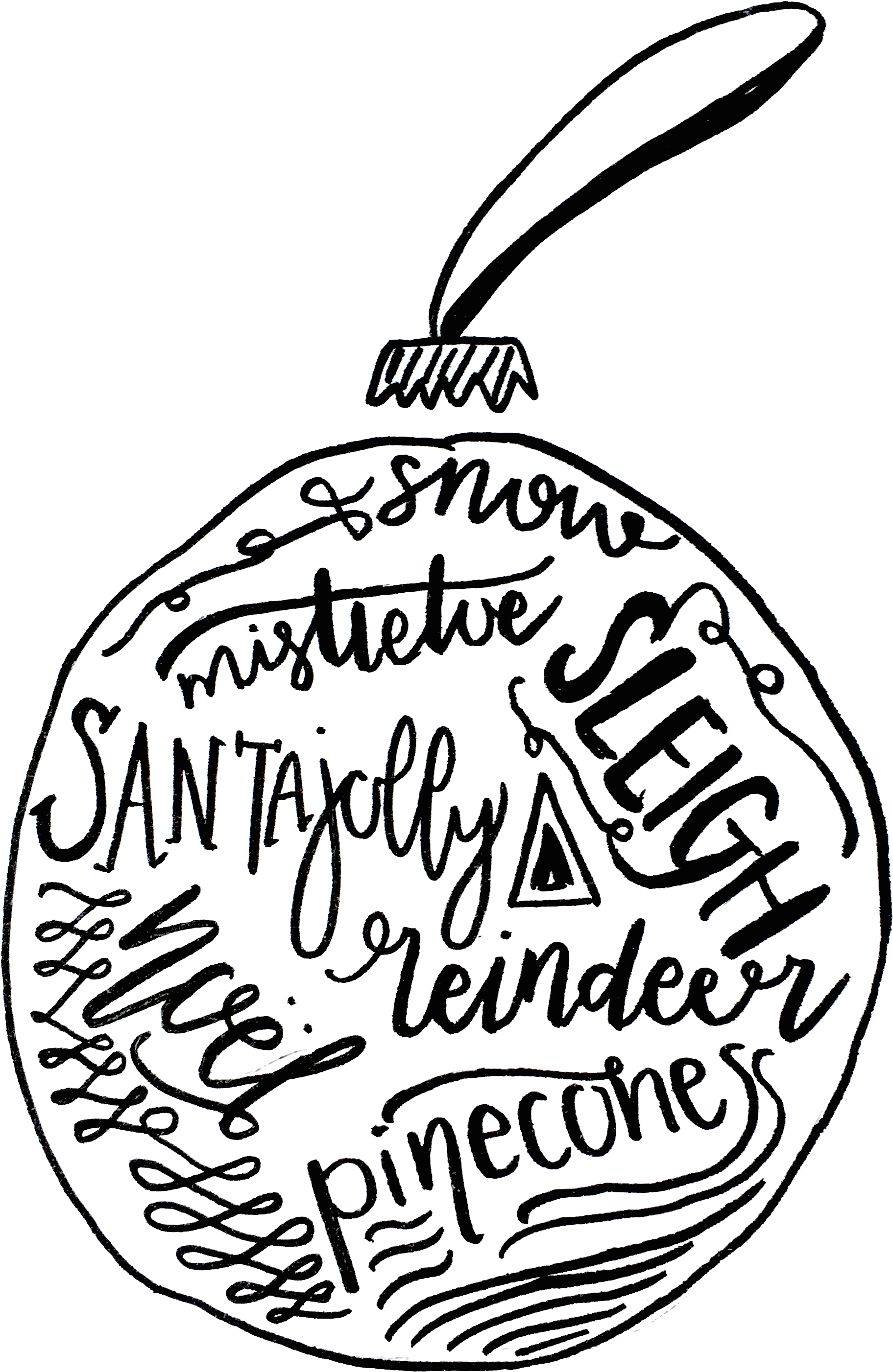 Every Word That Makes You Feel Christmassy Designed - Jpeg (3024x3024), Png Download