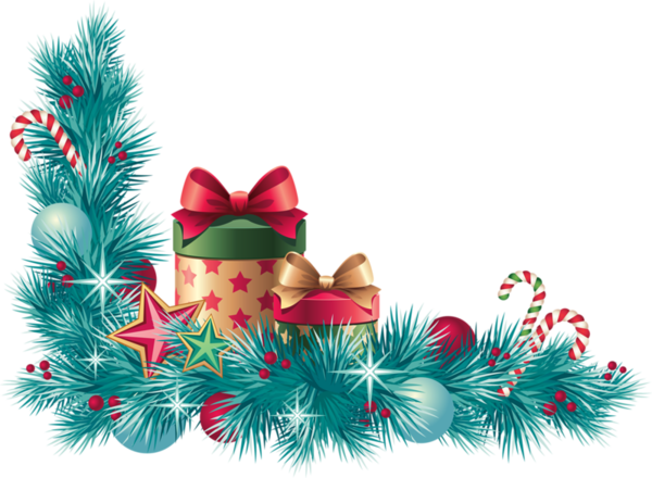 ╰⊰✿gs✿⊱╮ Page Dividers, Christmas Clipart, Corner, - Coin De Page Noel (600x440), Png Download