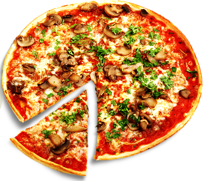 Big Mouth Pizza Restaurant Santa Clarita, Aqua Dulce, - Pizza Png (404x361), Png Download