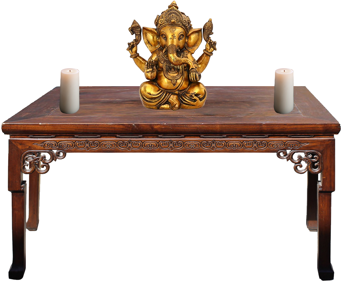Altar - - Large Ganesh Idol Figurine Elephant God Statue Showpiece (1194x1080), Png Download