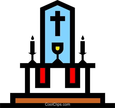 Symbol Of The Altar Royalty Free Vector Clip Art Illustration - Altar Clipart (480x451), Png Download