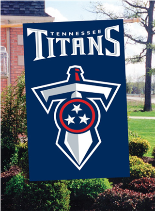 Tennessee Titans Applique Banner Flag - Tennessee Titans (434x434), Png Download