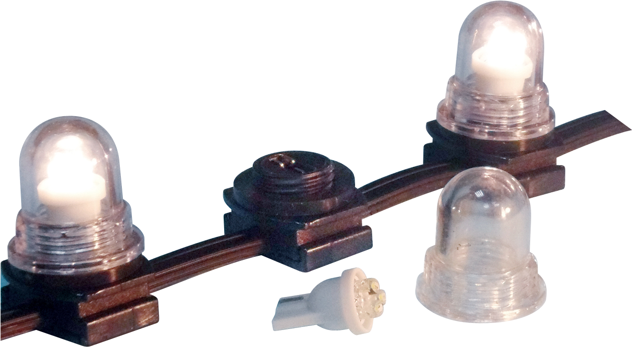 Led Wedge Light Utilizes A 3 Chip Led Wedge Base Lamp - Church Bell (1452x1123), Png Download