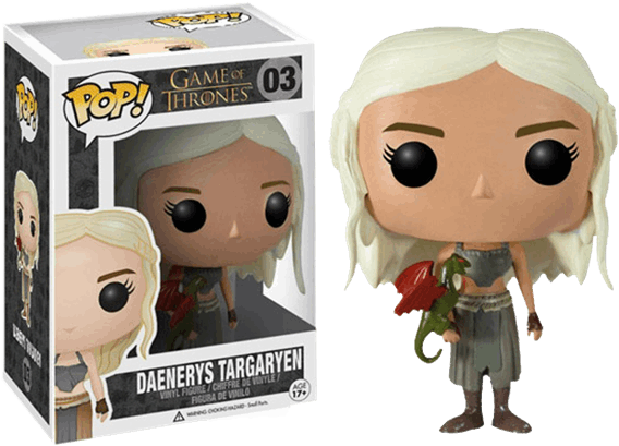 Game Of Thrones - Daenerys - Pop! Vinyl Figure (600x600), Png Download