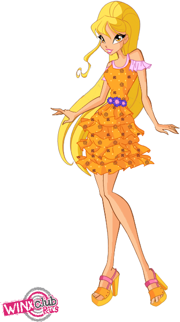 ¡nuevas Imágenes Winx Club Caribbean Png - Winx Club Stella Season 6 Outfits (400x700), Png Download