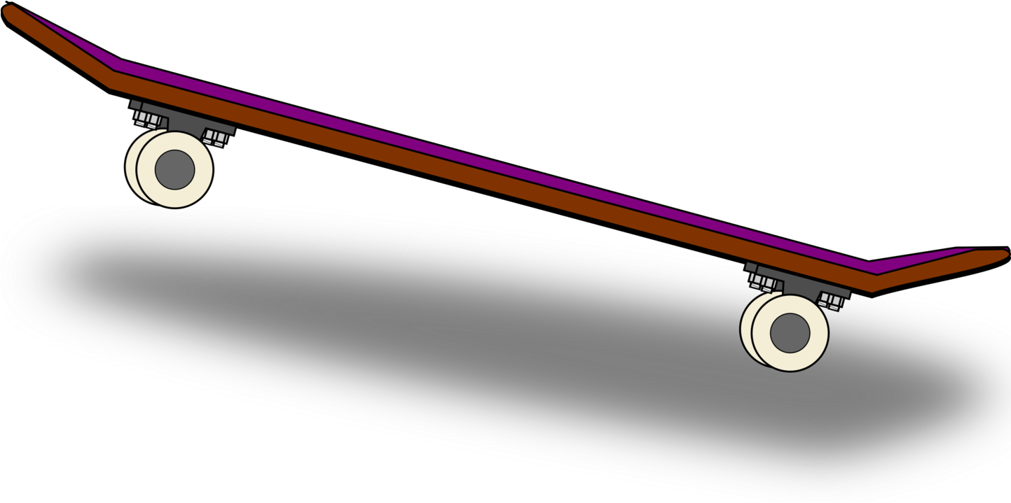 Skateboarding Computer Icons Download - Skateboard Clipart (1442x750), Png Download