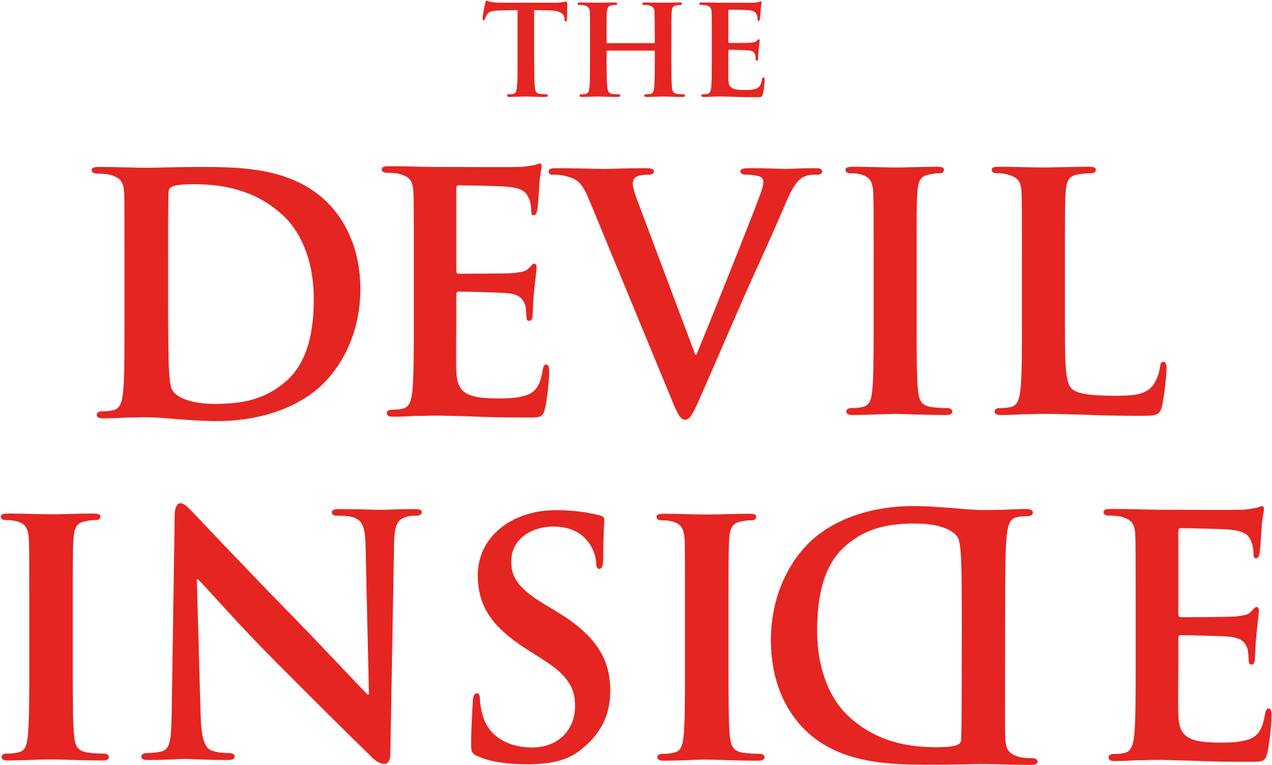 Open - Devil Inside Text Png (2000x1237), Png Download
