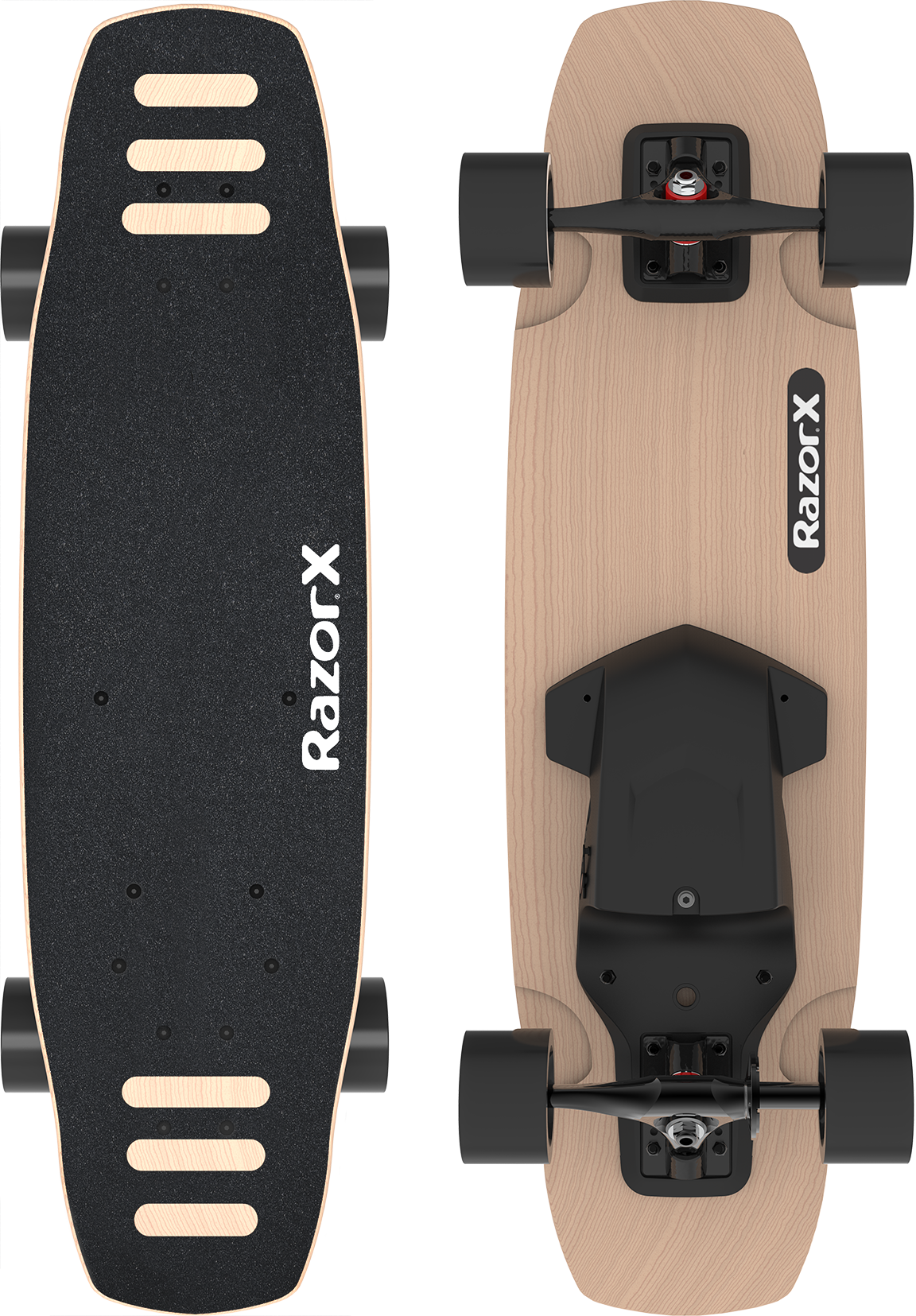 Razorx Dlx Topview Combo - Razor Scooter (1152x1655), Png Download