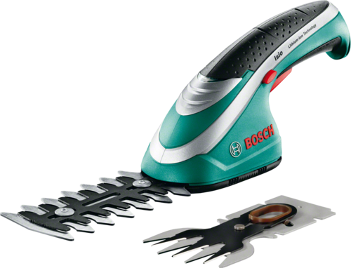 Bosch Garden Tool - Bosch Cordless Shrub And Grass Shear Set Isio (500x382), Png Download
