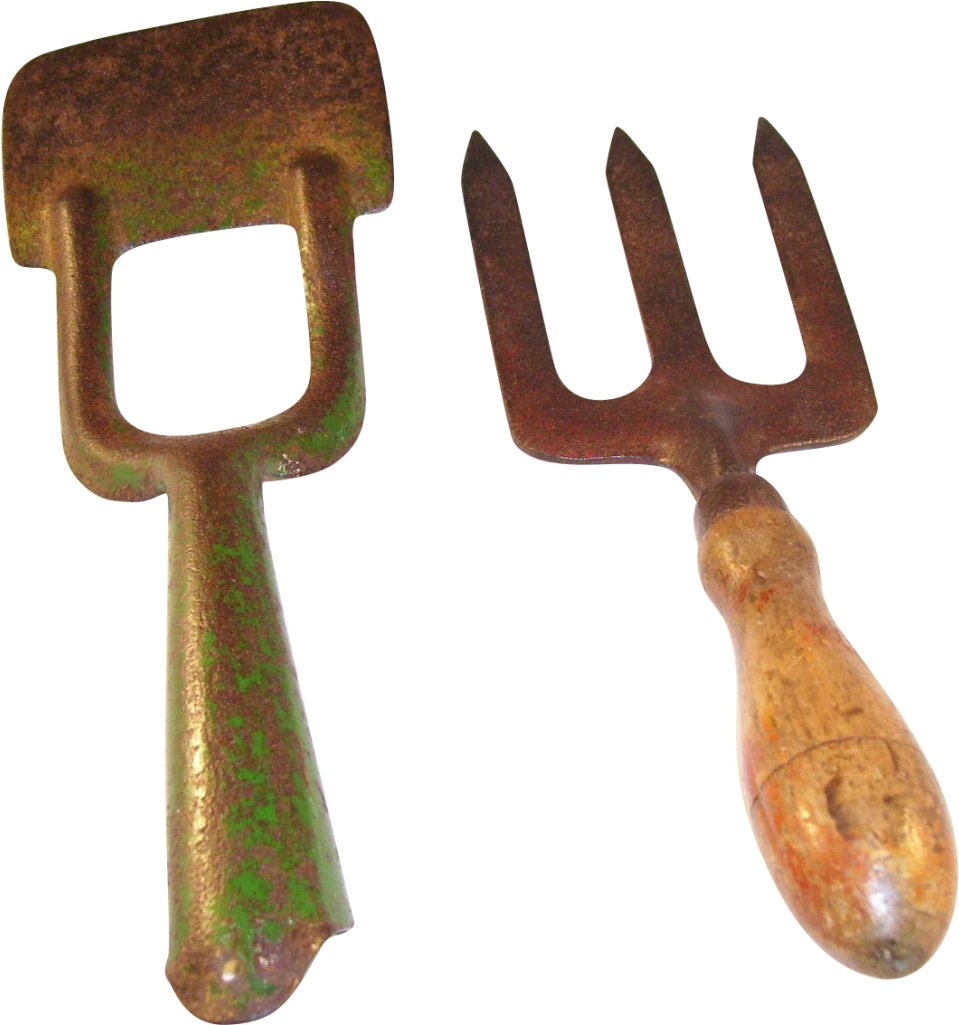 Vintage Gardening Tools - Vintage Gardening Tools Png (1024x1024), Png Download