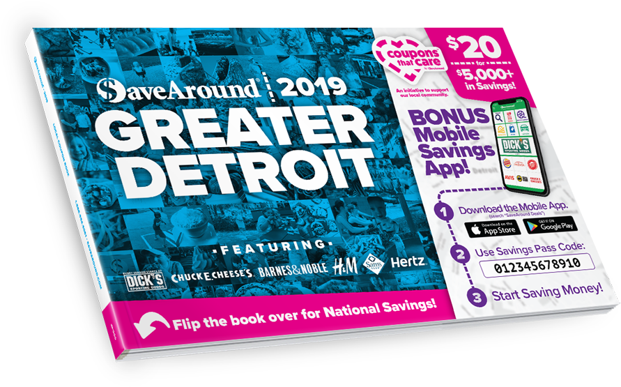 Greater Detroit, Mi 2019 Savearound<sup>®</sup> - Savearound, Inc. (960x632), Png Download