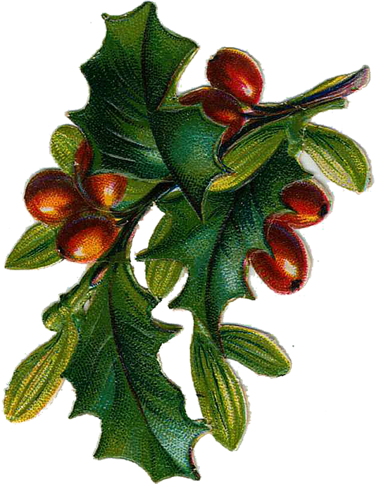 Vintage Victorian Christmas Die Cut Clip Art Day Seven - Christmas Vintage Clip Art (590x750), Png Download
